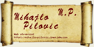 Mihajlo Pilović vizit kartica